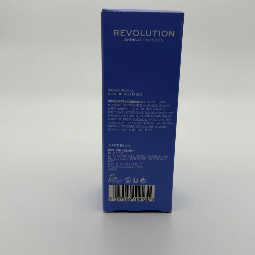 Revolution Skincare London Targeted Blemish Serum 2% Salicylic Acid Vegan 30ml